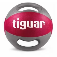 Медбол Tiguar, 9 кг, серый, красный