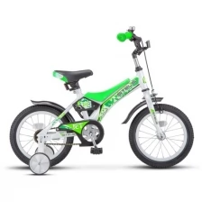 Детский велосипед STELS Jet 14" Z010 Белый/салатовый (собран и настроен)