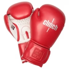 Перчатки боксерские Clinch Fight 2.0 красно-белые (вес 12 унций)