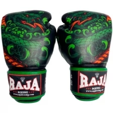 Перчатки для бокса Raja Snake Green 14 унций